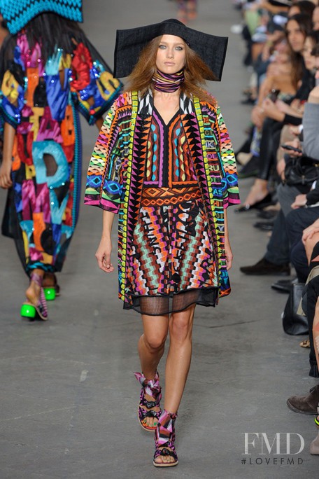 Karmen Pedaru featured in  the Missoni fashion show for Spring/Summer 2011