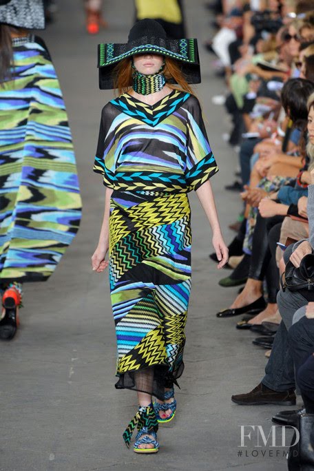 Luisa Bianchin featured in  the Missoni fashion show for Spring/Summer 2011