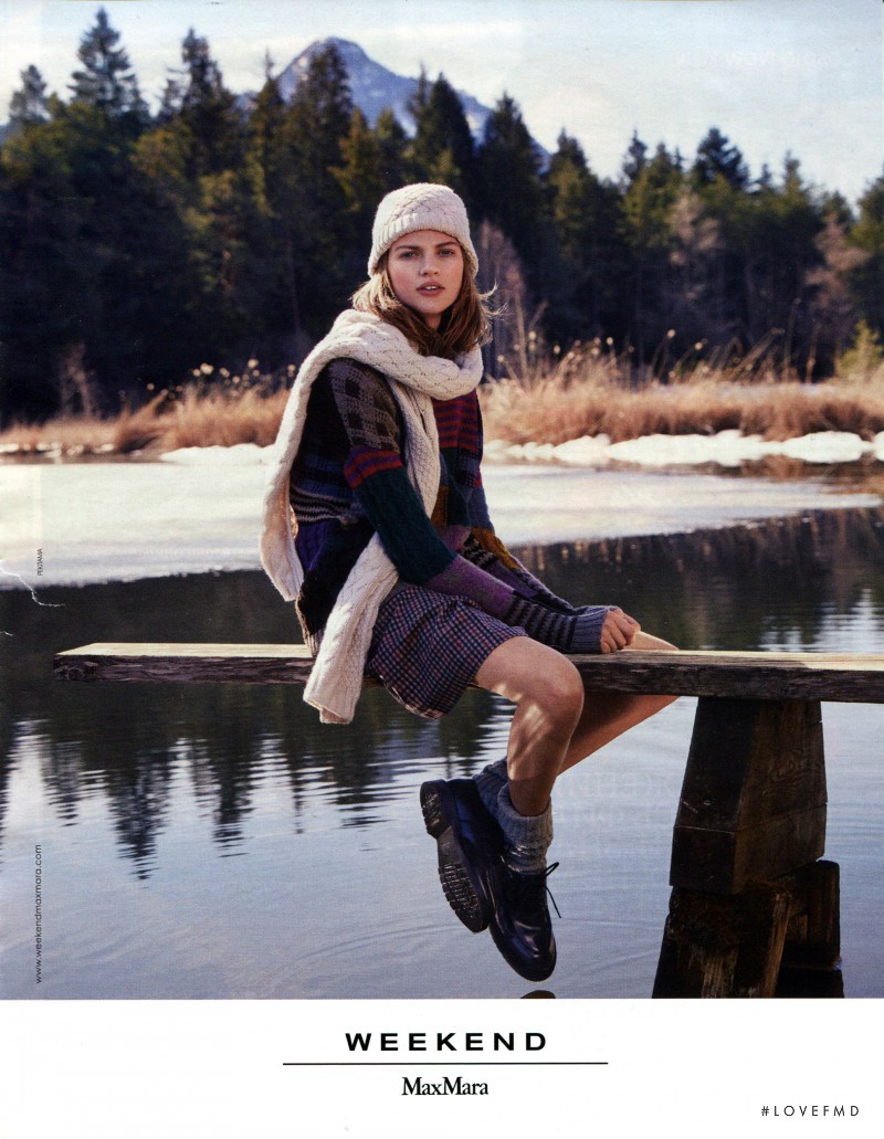 Bette Franke featured in  the Weekend Max Mara advertisement for Autumn/Winter 2014