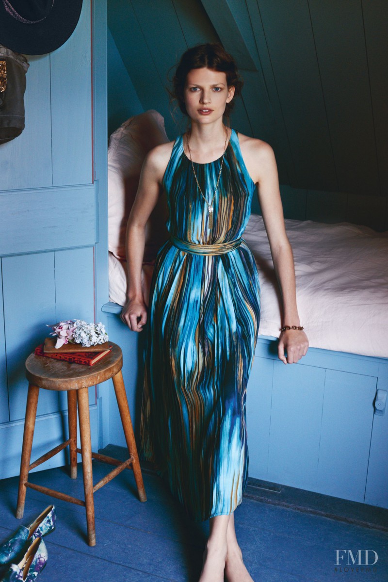 Bette Franke featured in  the Anthropologie lookbook for Pre-Fall 2014