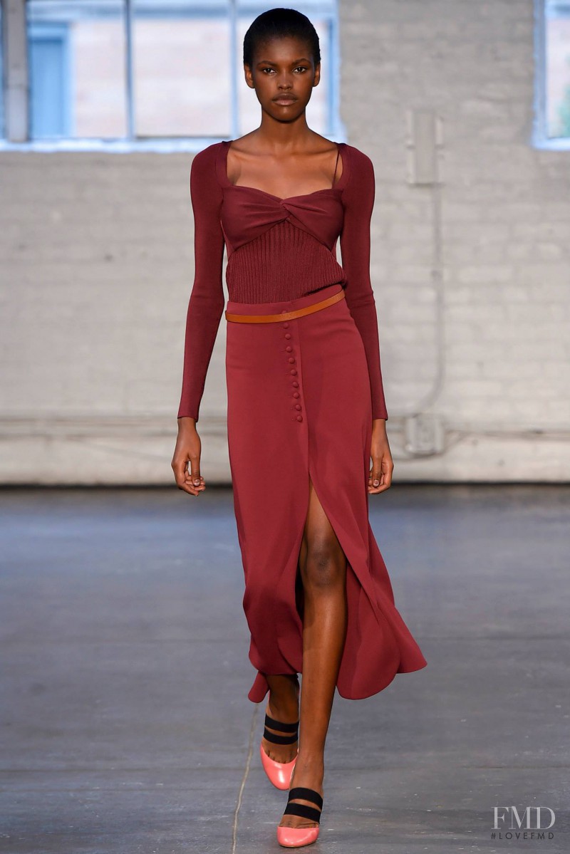 Amilna Estevão featured in  the Jill Stuart fashion show for Spring/Summer 2016