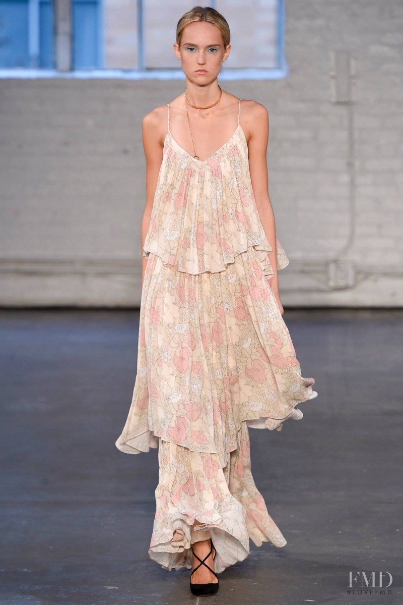 Harleth Kuusik featured in  the Jill Stuart fashion show for Spring/Summer 2016