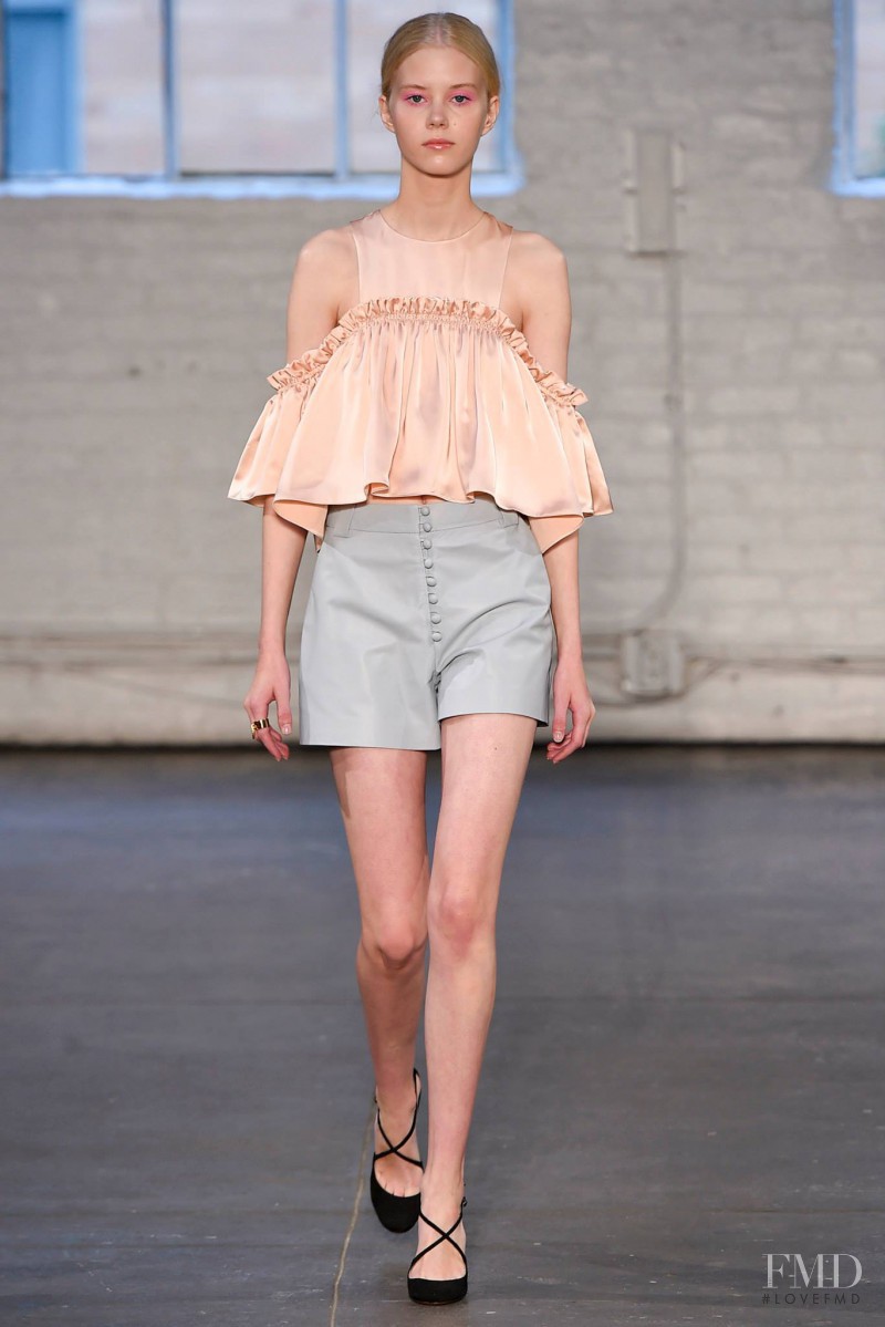 Amalie Schmidt featured in  the Jill Stuart fashion show for Spring/Summer 2016