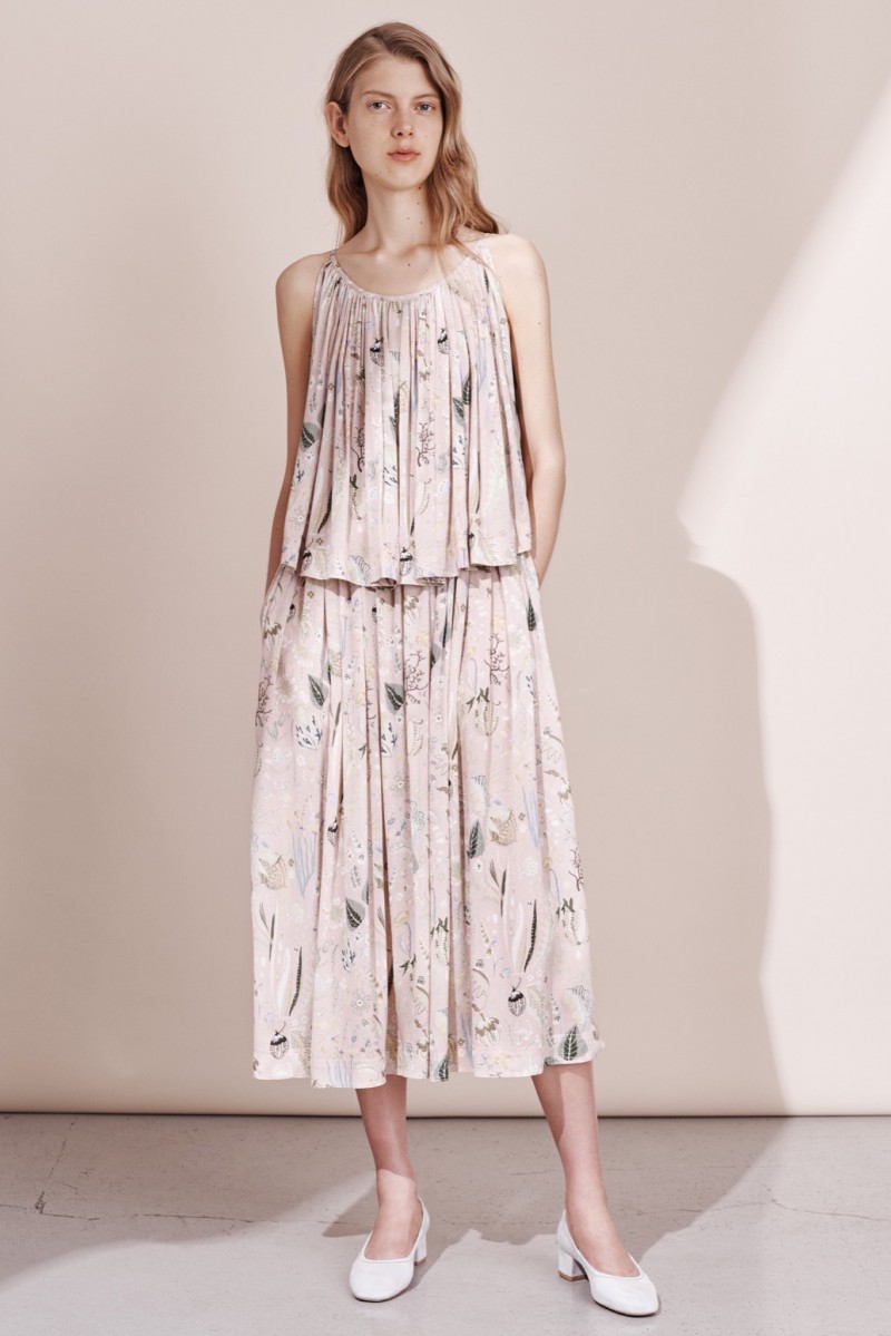 Ally Ertel featured in  the Jill Stuart lookbook for Resort 2016