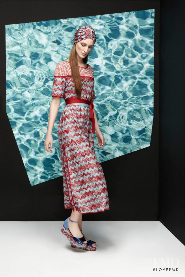 Franzi Mueller featured in  the Missoni Beachwear fashion show for Resort 2013