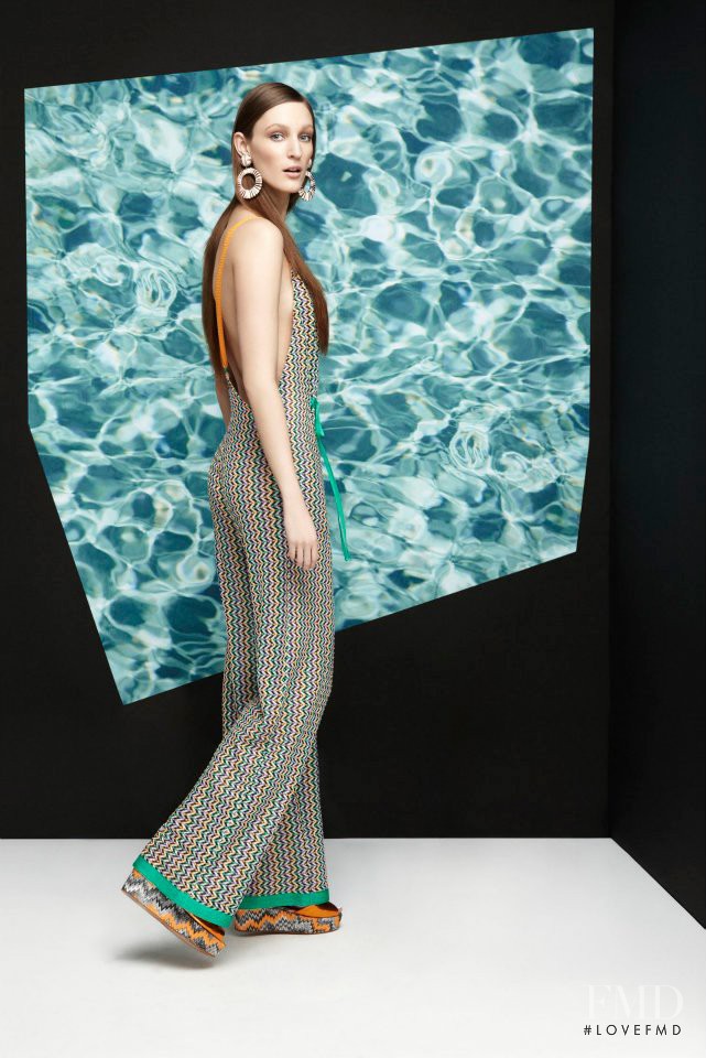 Franzi Mueller featured in  the Missoni Beachwear fashion show for Resort 2013