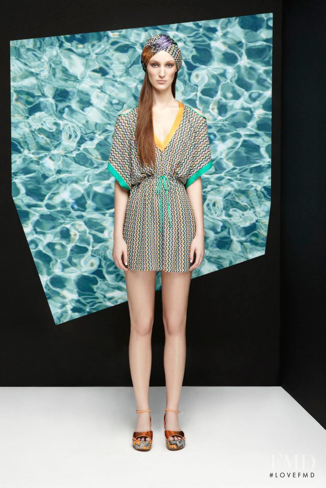 Franzi Mueller featured in  the Missoni Beachwear fashion show for Resort 2013