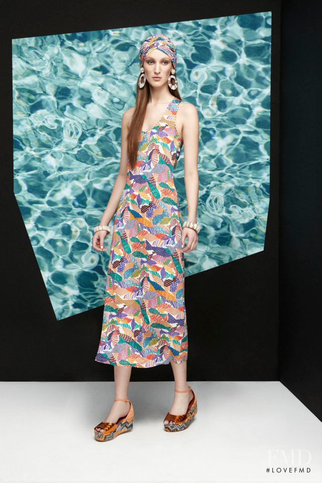 Franzi Mueller featured in  the Missoni Beachwear fashion show for Resort 2013