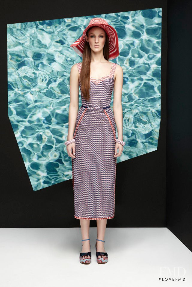 Franzi Mueller featured in  the Missoni Beachwear fashion show for Resort 2013