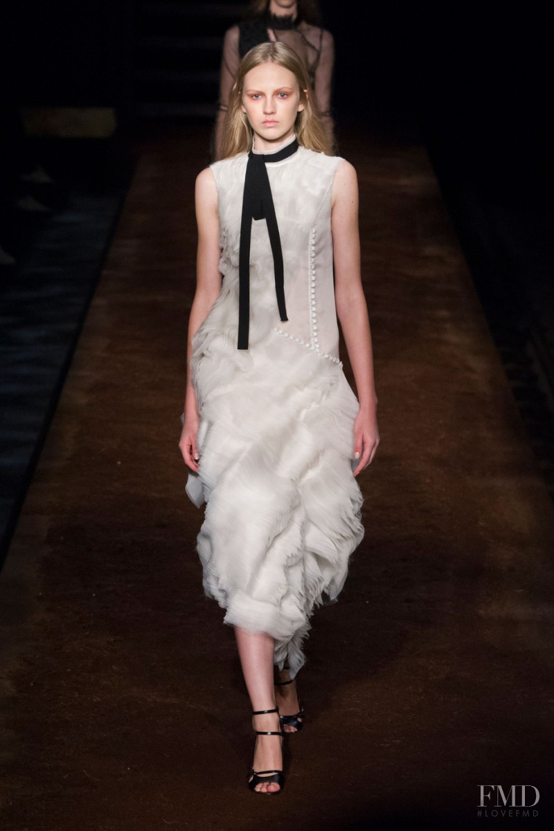 Paula Galecka featured in  the Erdem fashion show for Spring/Summer 2016