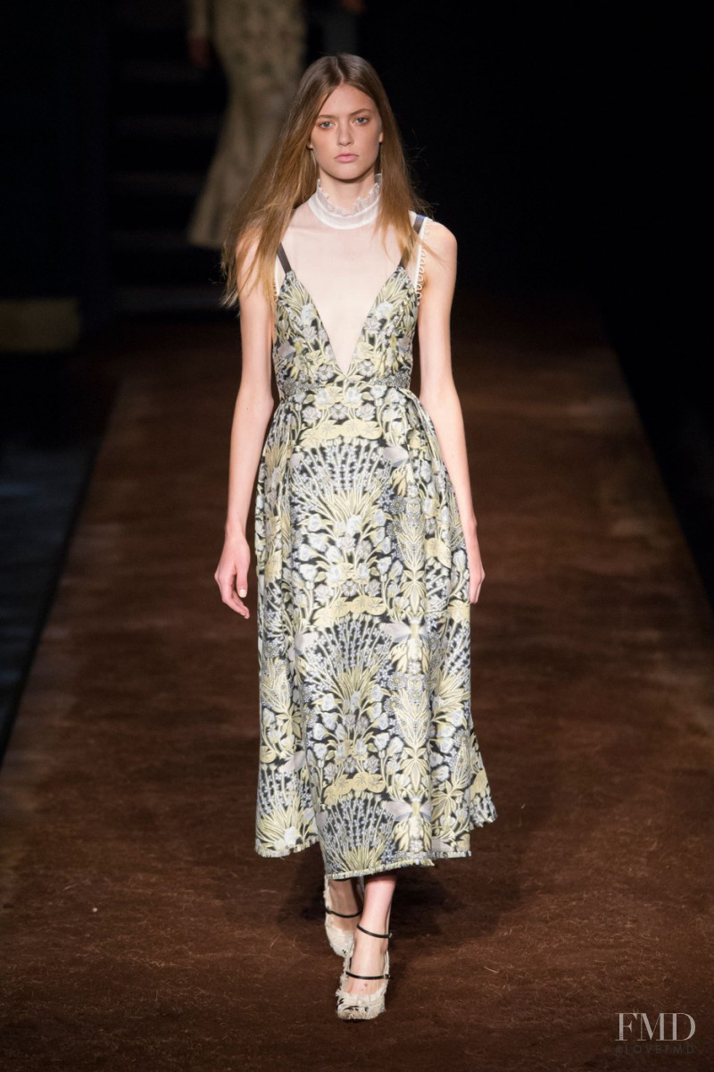 Emmy Rappe featured in  the Erdem fashion show for Spring/Summer 2016