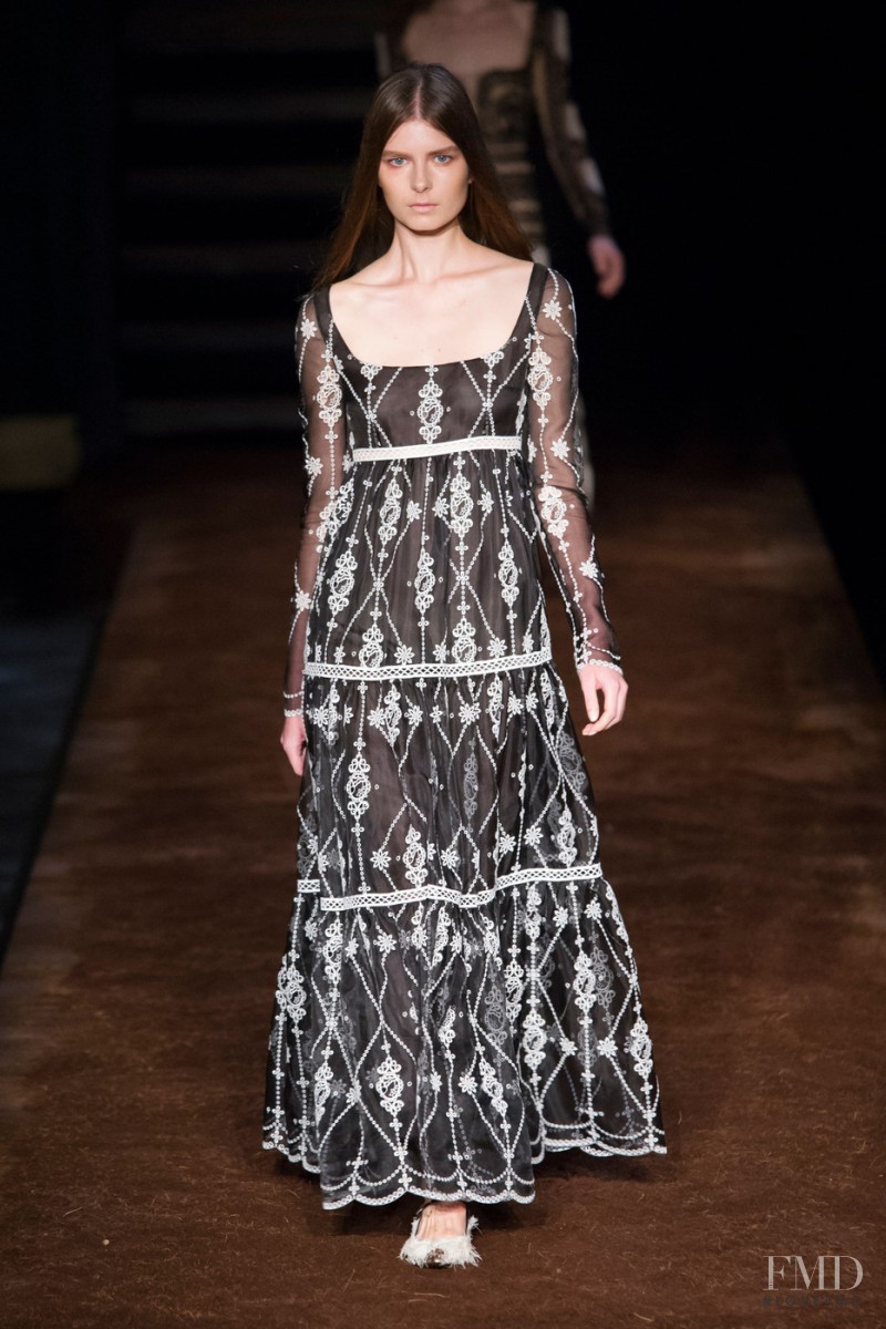 Gaby Loader featured in  the Erdem fashion show for Spring/Summer 2016