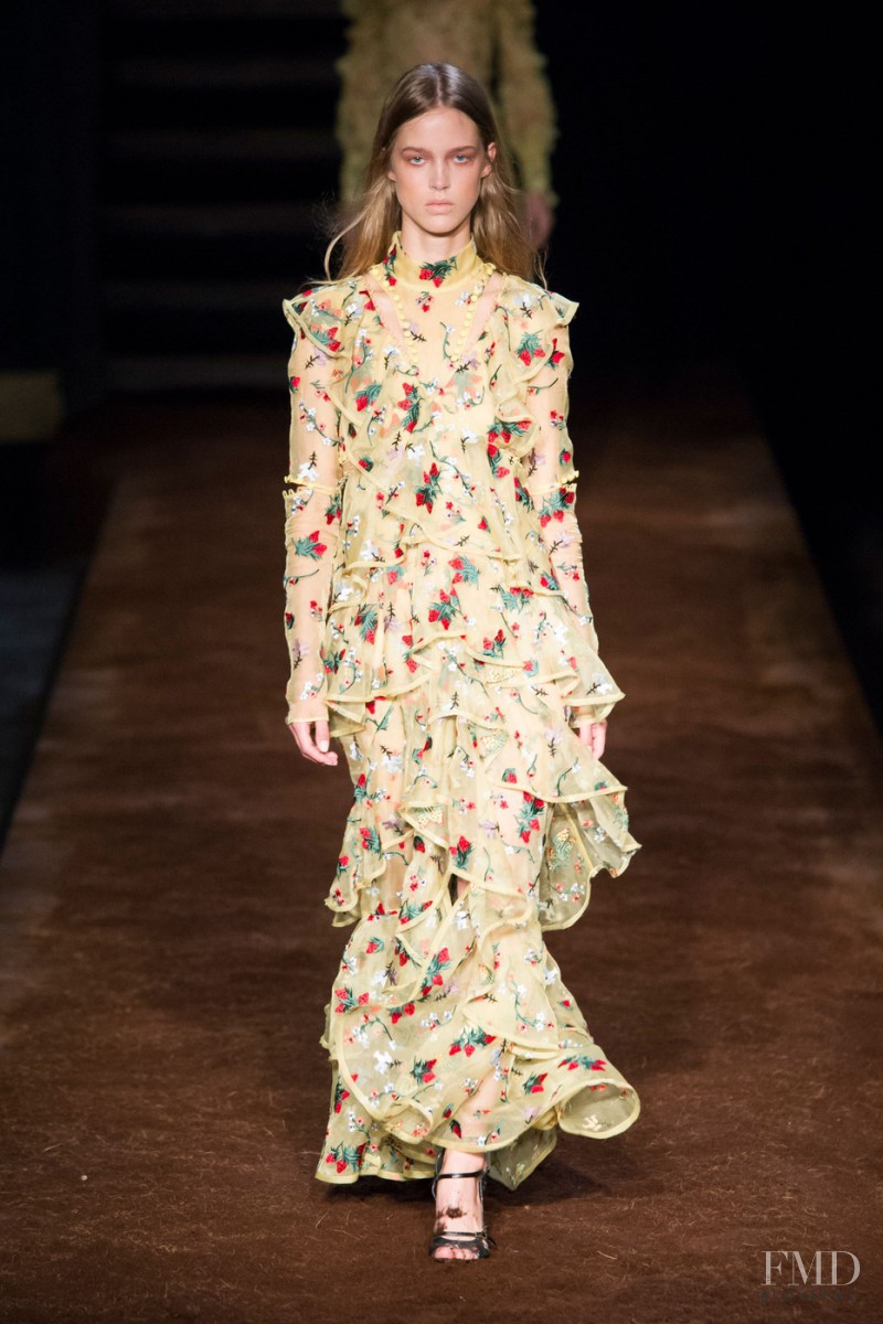 Julia Jamin featured in  the Erdem fashion show for Spring/Summer 2016