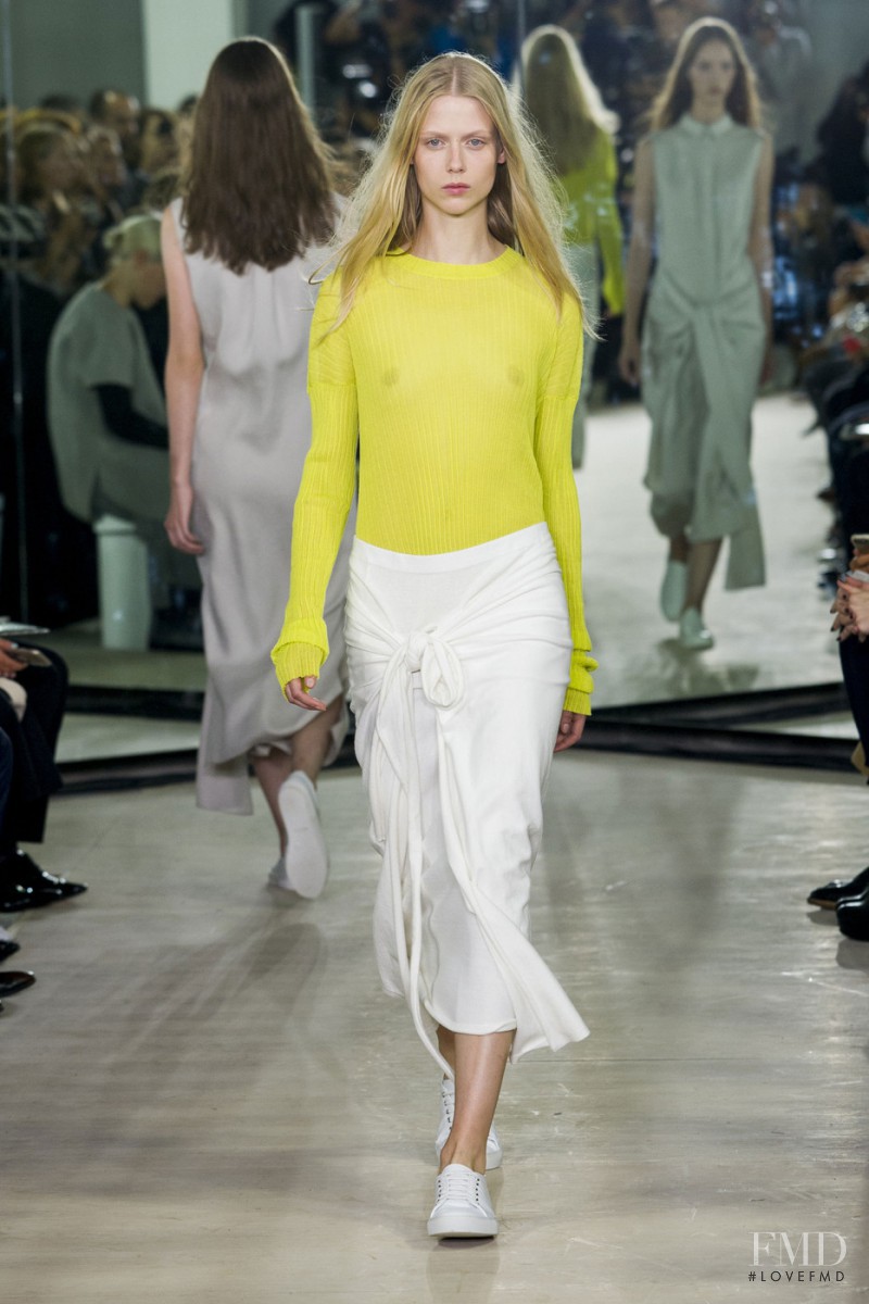 Sofie Hemmet featured in  the Joseph fashion show for Spring/Summer 2016