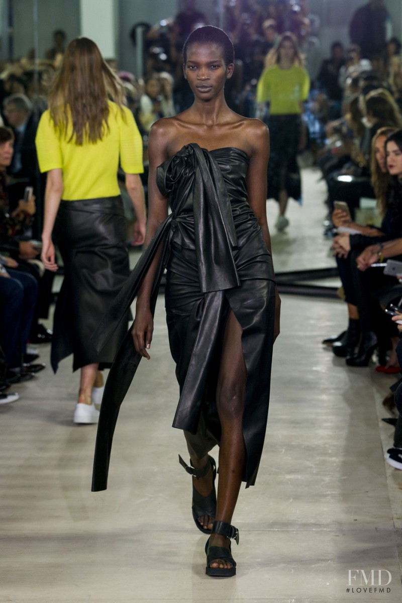 Aamito Stacie Lagum featured in  the Joseph fashion show for Spring/Summer 2016