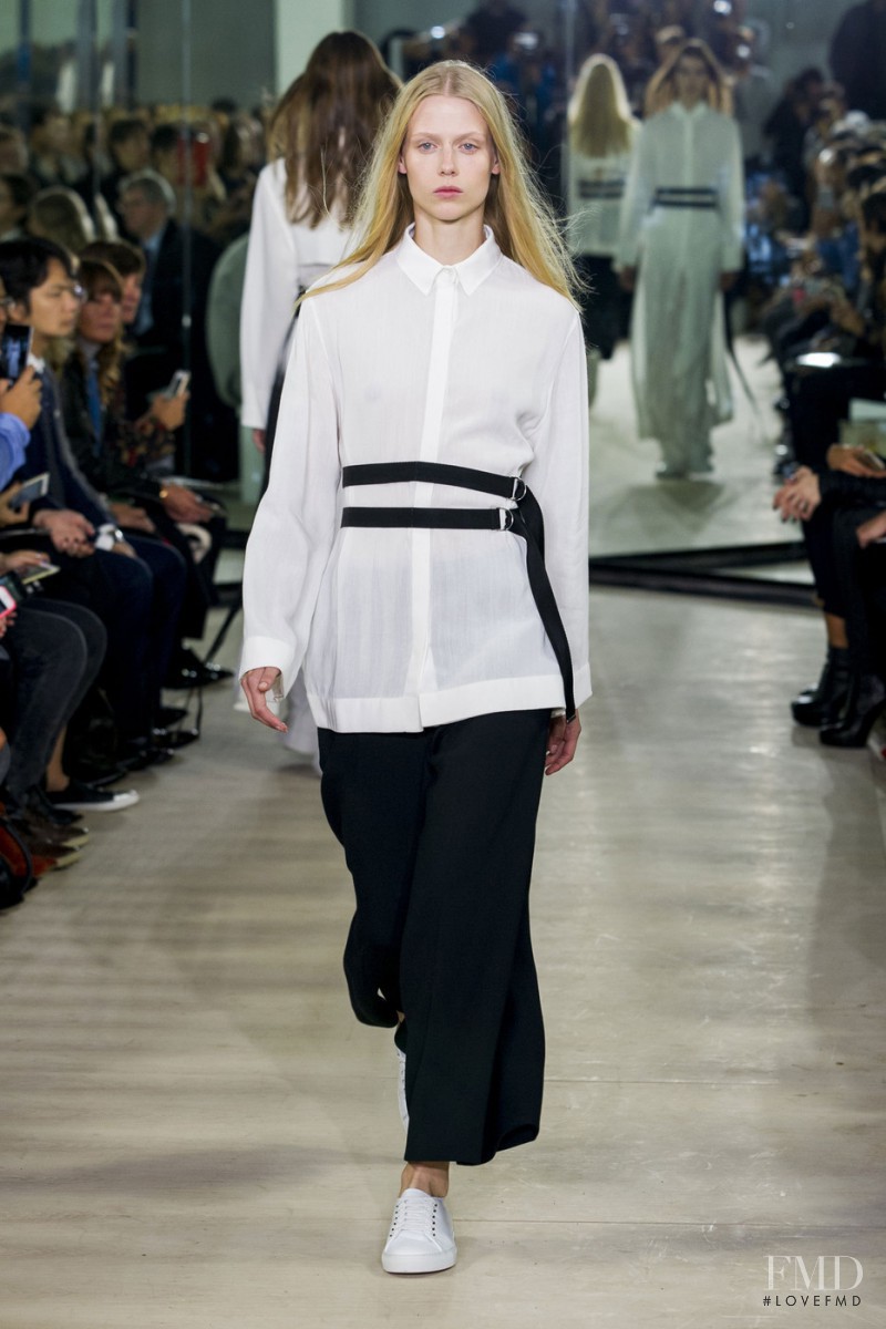 Sofie Hemmet featured in  the Joseph fashion show for Spring/Summer 2016