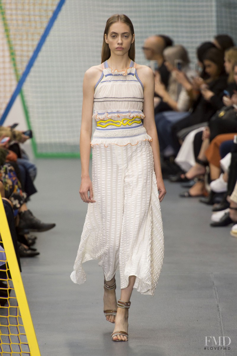 Odette Pavlova featured in  the Peter Pilotto fashion show for Spring/Summer 2016