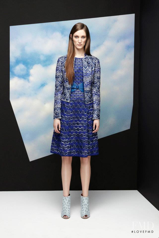 Franzi Mueller featured in  the Missoni fashion show for Resort 2013