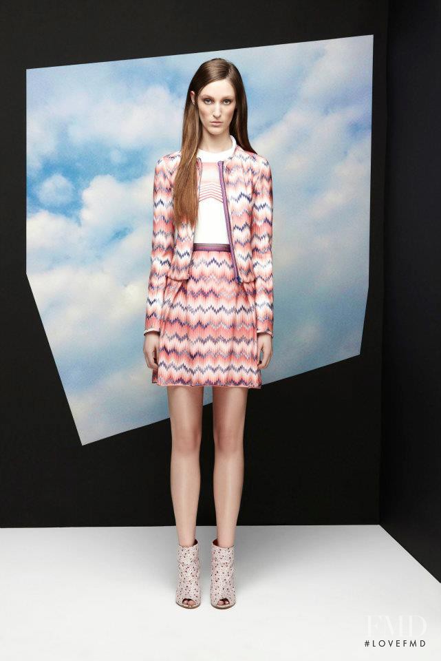 Franzi Mueller featured in  the Missoni fashion show for Resort 2013