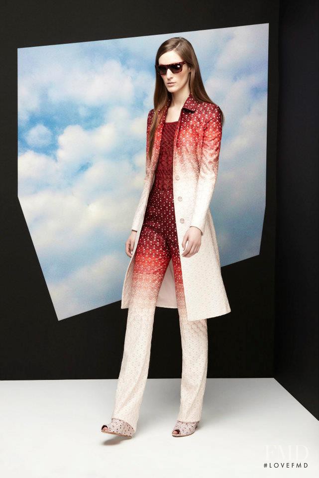 Franzi Mueller featured in  the Missoni fashion show for Resort 2013