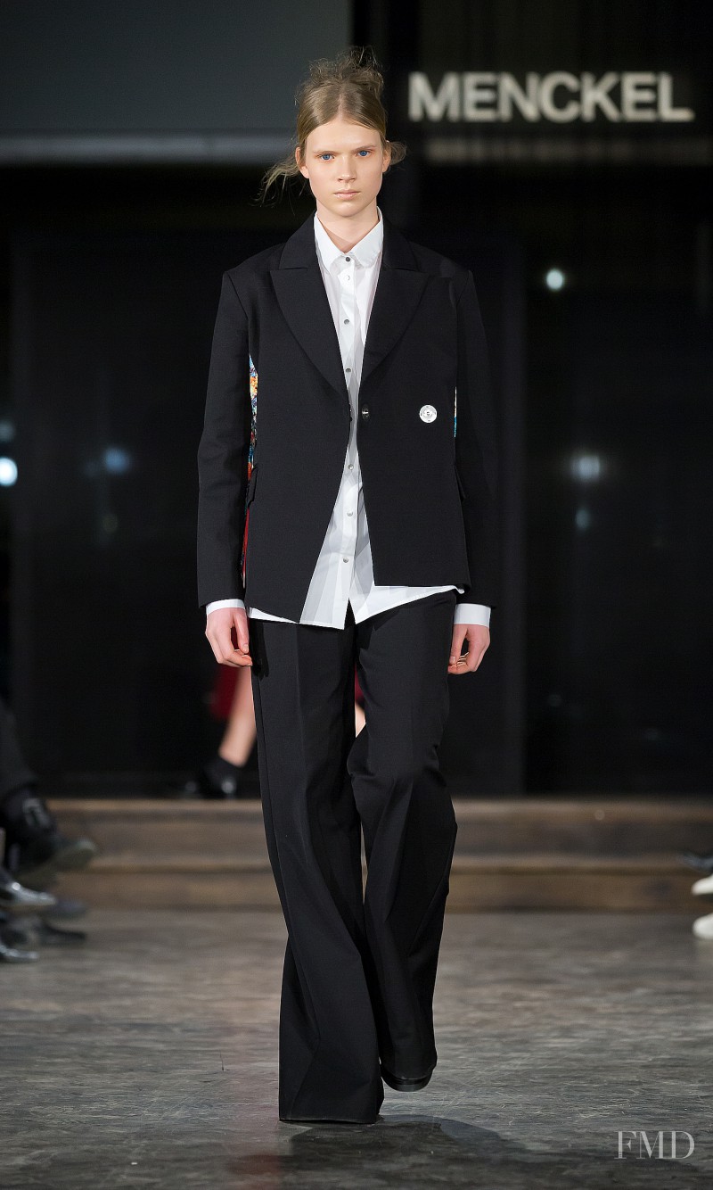 Sara Eirud featured in  the Menckel fashion show for Autumn/Winter 2013