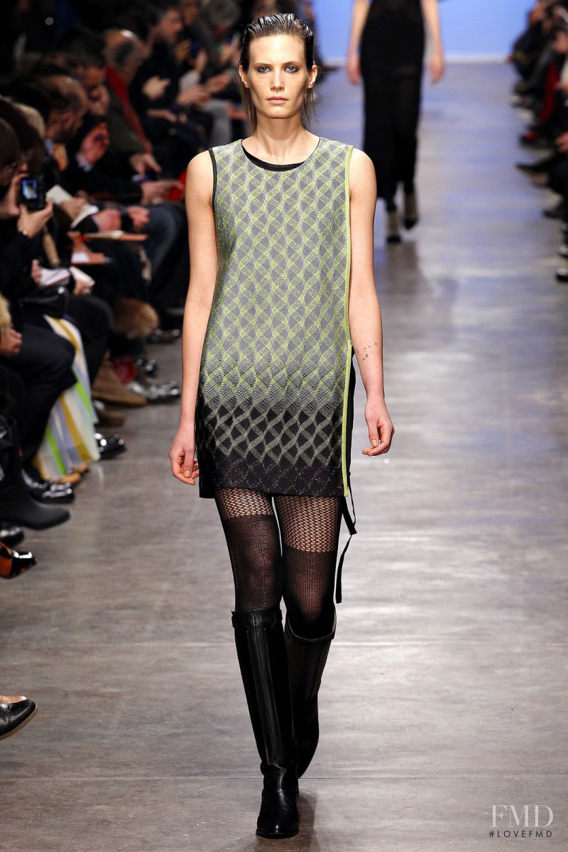 Drake Burnette featured in  the Missoni Ready to slip into the day fashion show for Autumn/Winter 2013