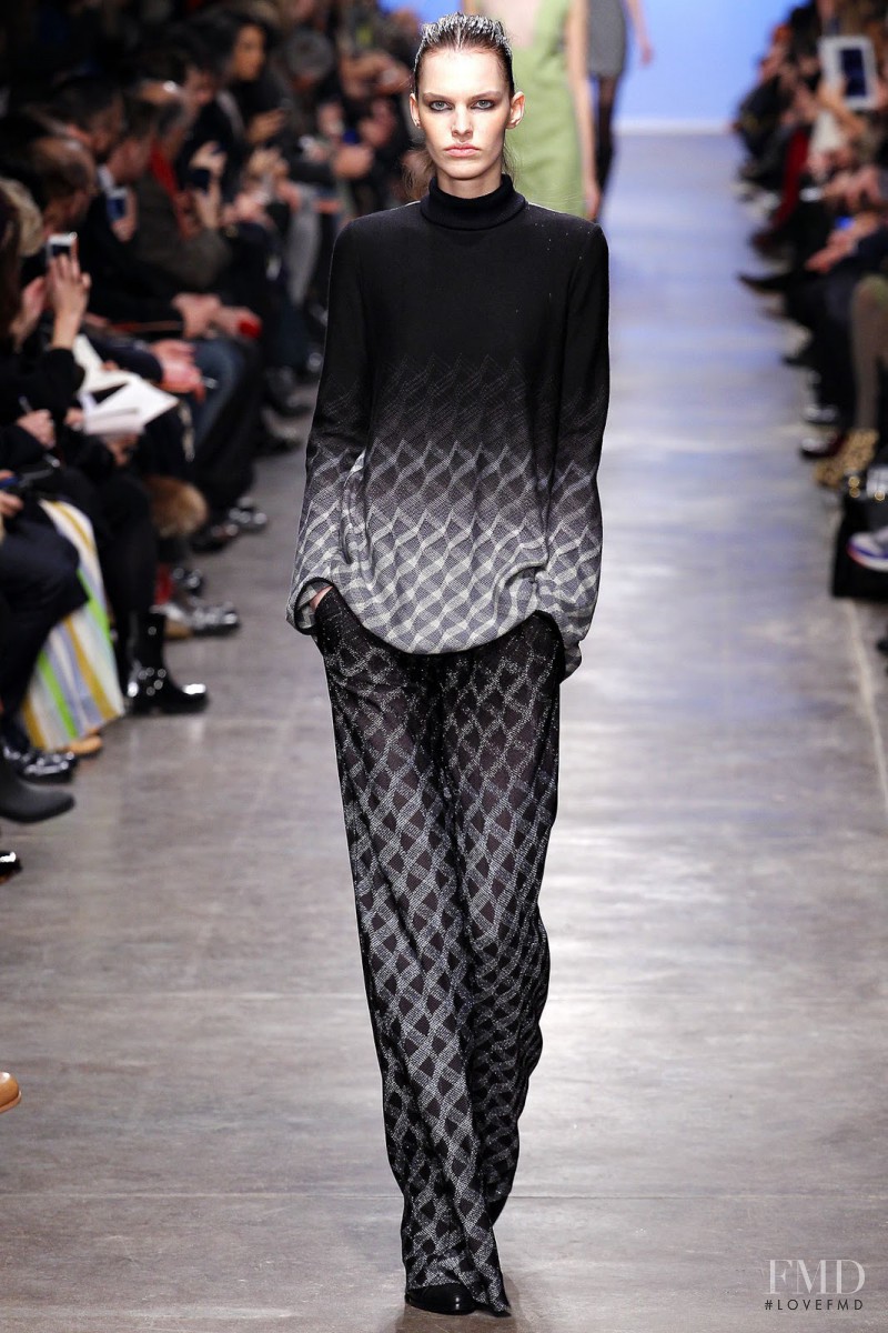 Lisa Verberght featured in  the Missoni Ready to slip into the day fashion show for Autumn/Winter 2013