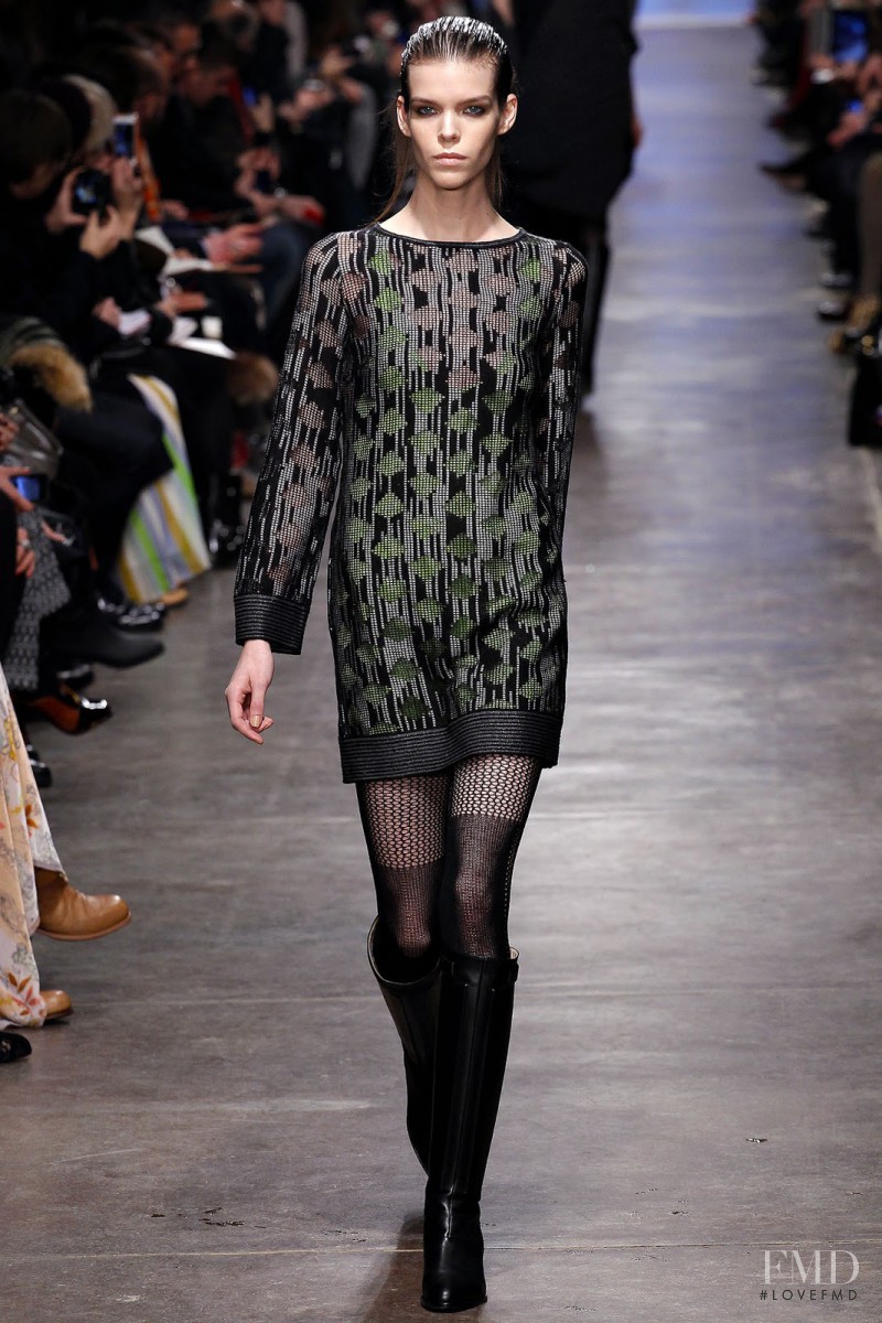 Meghan Collison featured in  the Missoni Ready to slip into the day fashion show for Autumn/Winter 2013