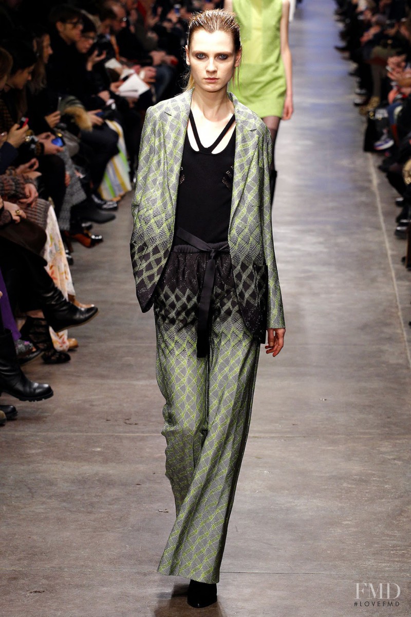 Maria Loks featured in  the Missoni Ready to slip into the day fashion show for Autumn/Winter 2013