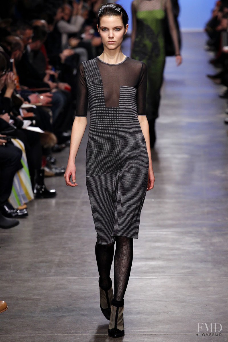 Agnes Nabuurs featured in  the Missoni Ready to slip into the day fashion show for Autumn/Winter 2013