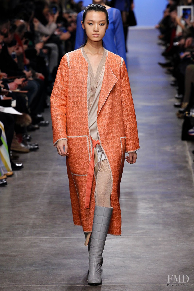 Tian Yi featured in  the Missoni Ready to slip into the day fashion show for Autumn/Winter 2013