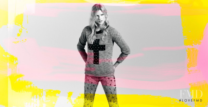 Sara Eirud featured in  the Bershka BSK - Arty Babe advertisement for Winter 2013