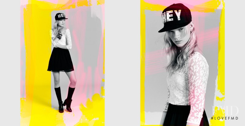 Sara Eirud featured in  the Bershka BSK - Arty Babe advertisement for Winter 2013