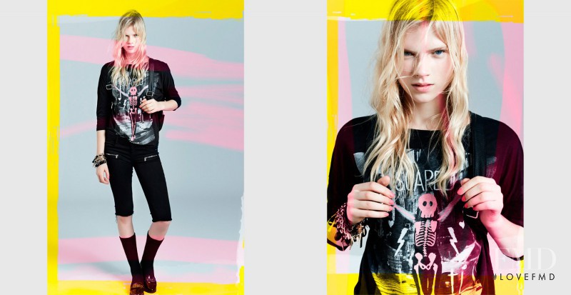 Sara Eirud featured in  the Bershka BSK - Arty Babe advertisement for Winter 2013