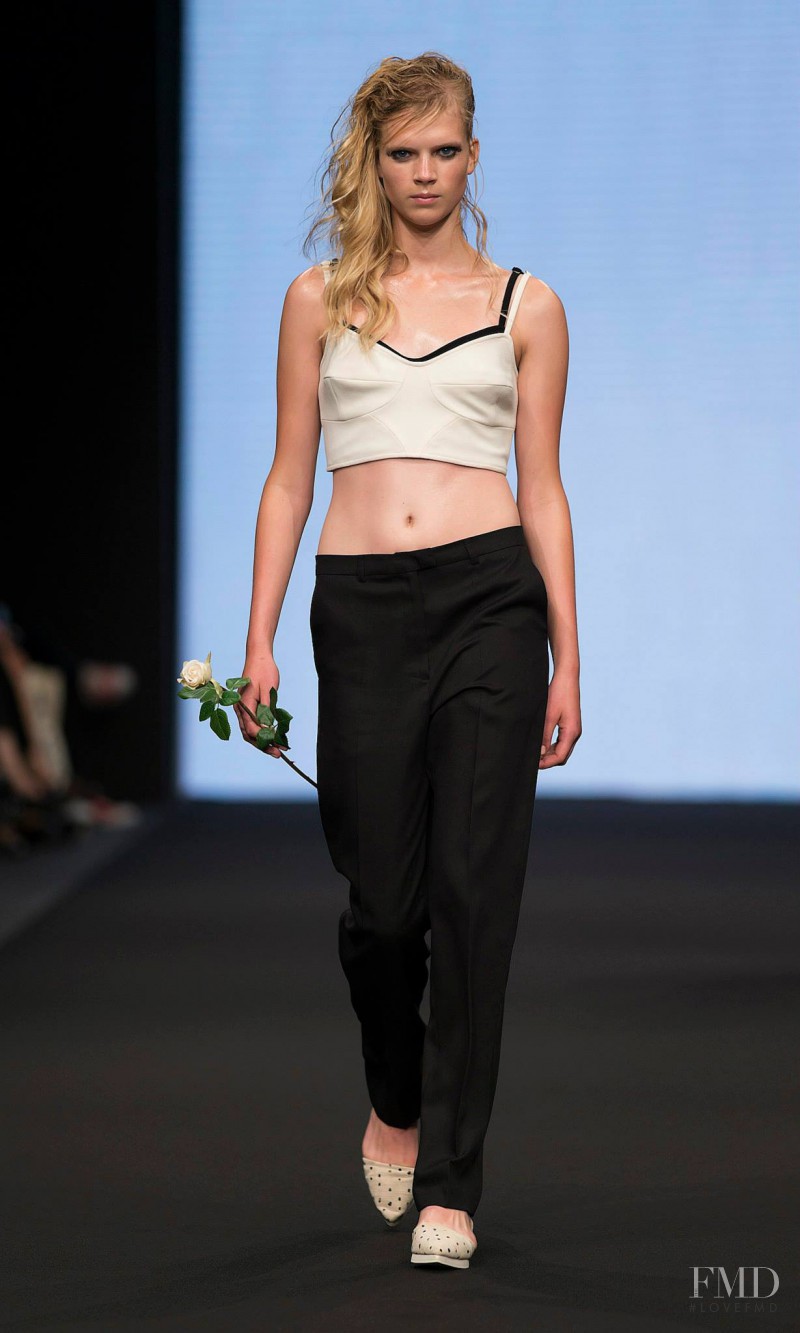 Sara Eirud featured in  the Carin Wester fashion show for Spring/Summer 2014