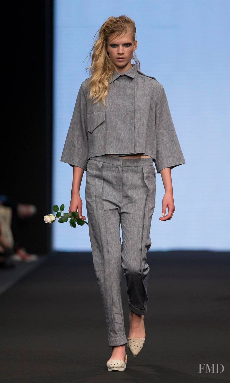 Sara Eirud featured in  the Carin Wester fashion show for Spring/Summer 2014