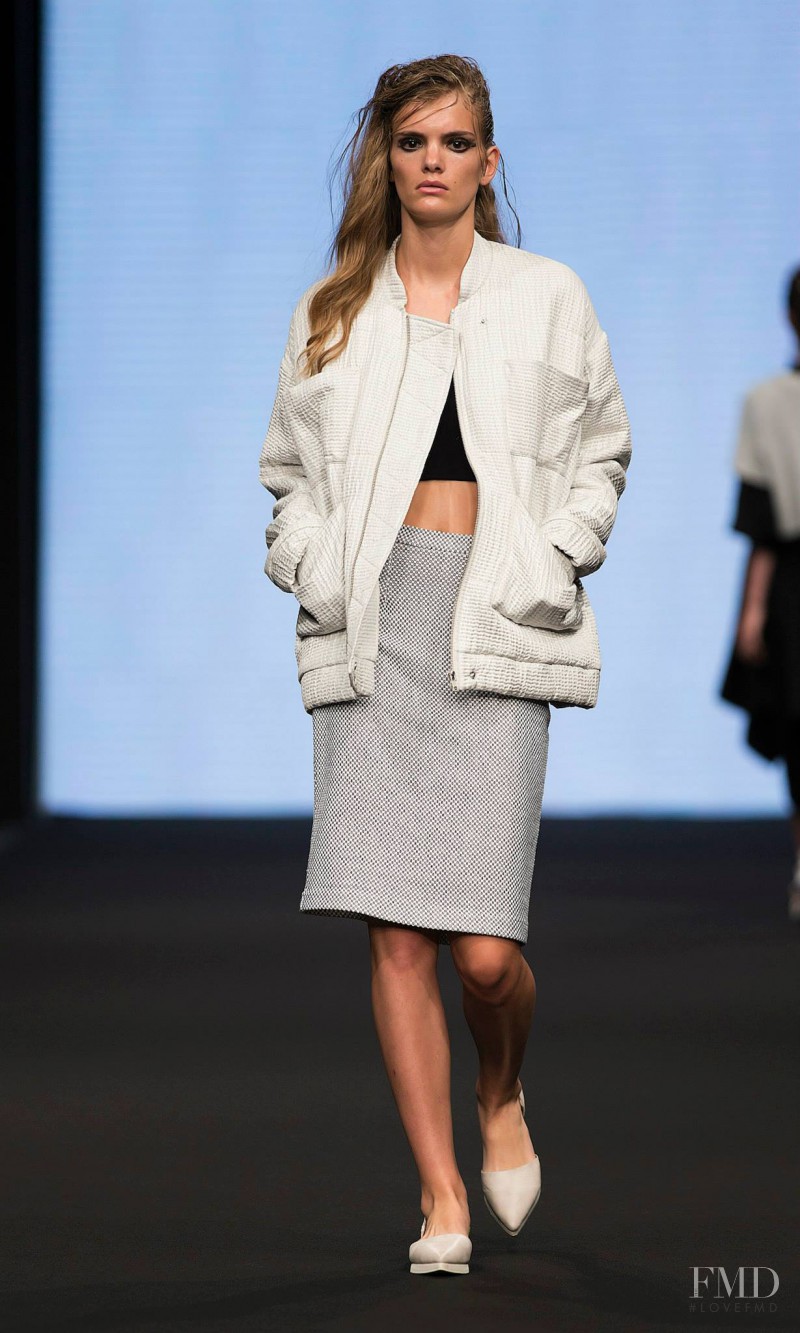 Emily Astrup featured in  the Carin Wester fashion show for Spring/Summer 2014