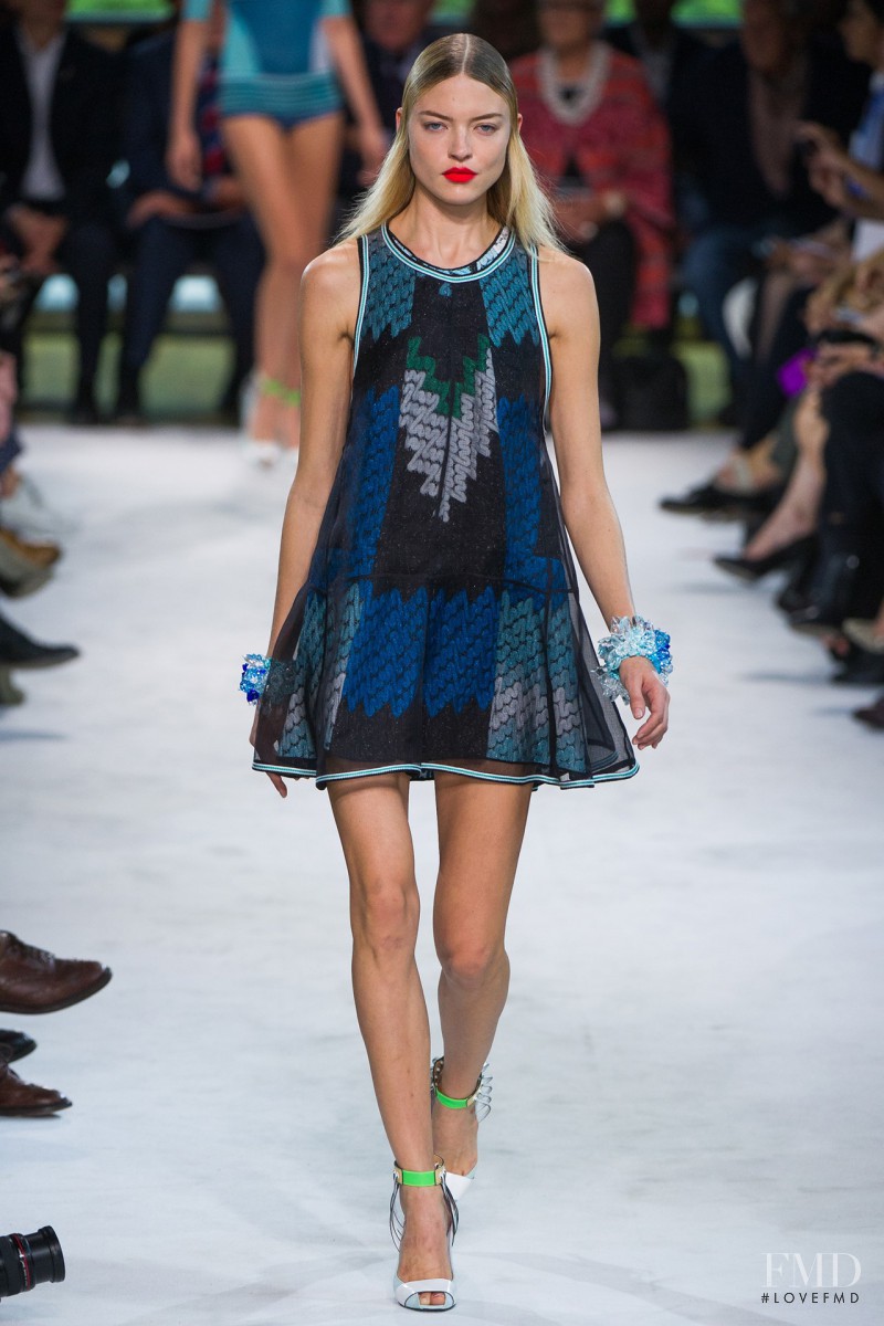 Martha Hunt featured in  the Missoni fashion show for Spring/Summer 2013