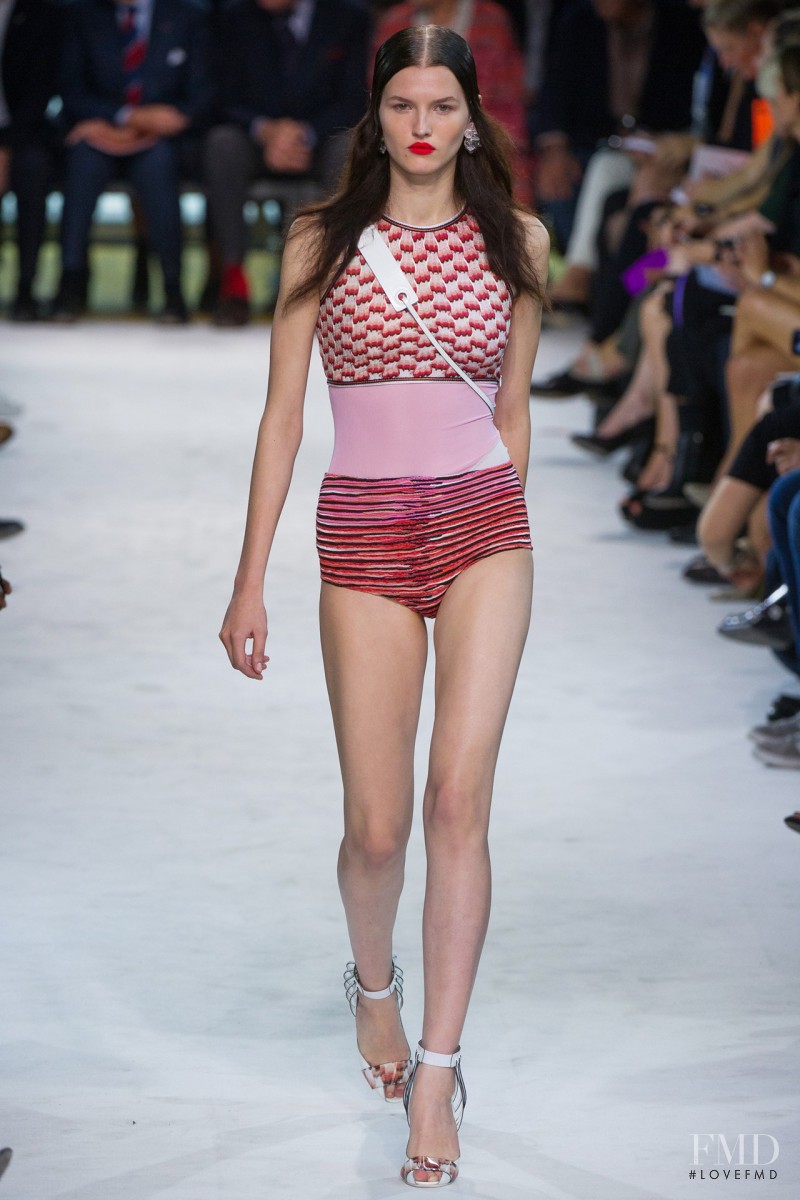 Katlin Aas featured in  the Missoni fashion show for Spring/Summer 2013