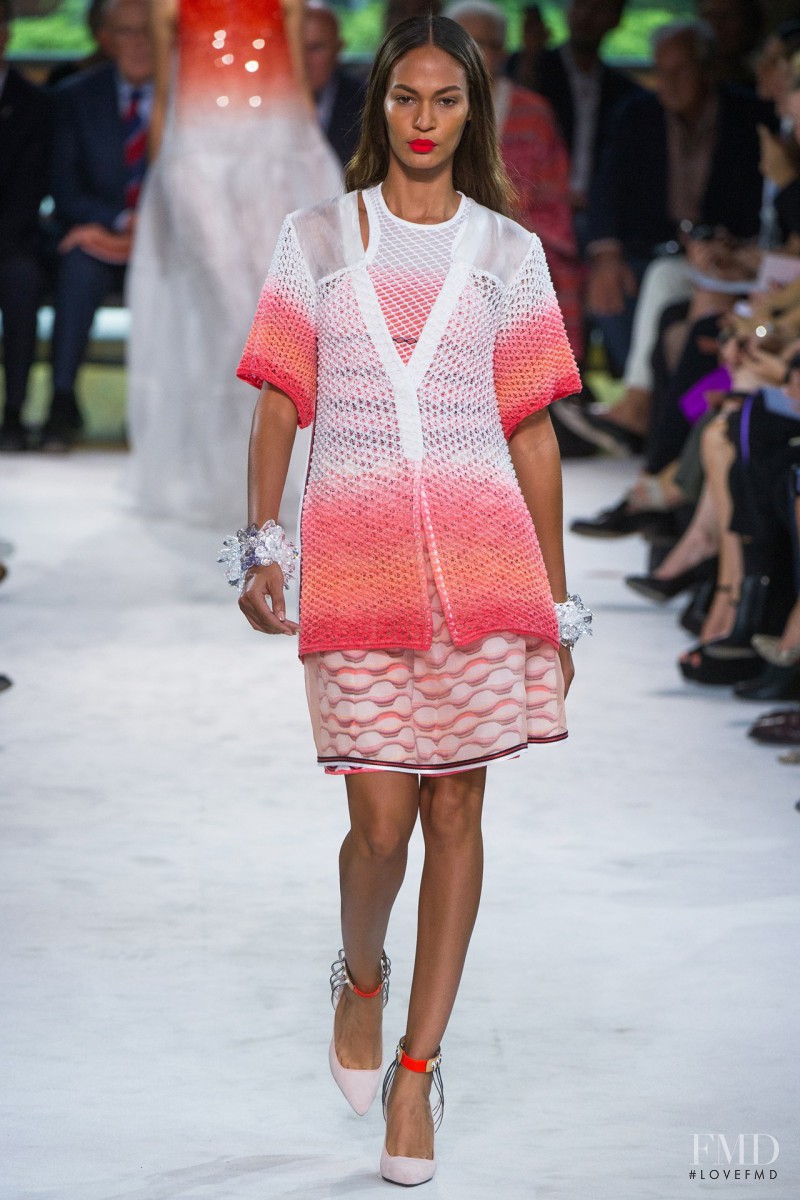 Joan Smalls featured in  the Missoni fashion show for Spring/Summer 2013