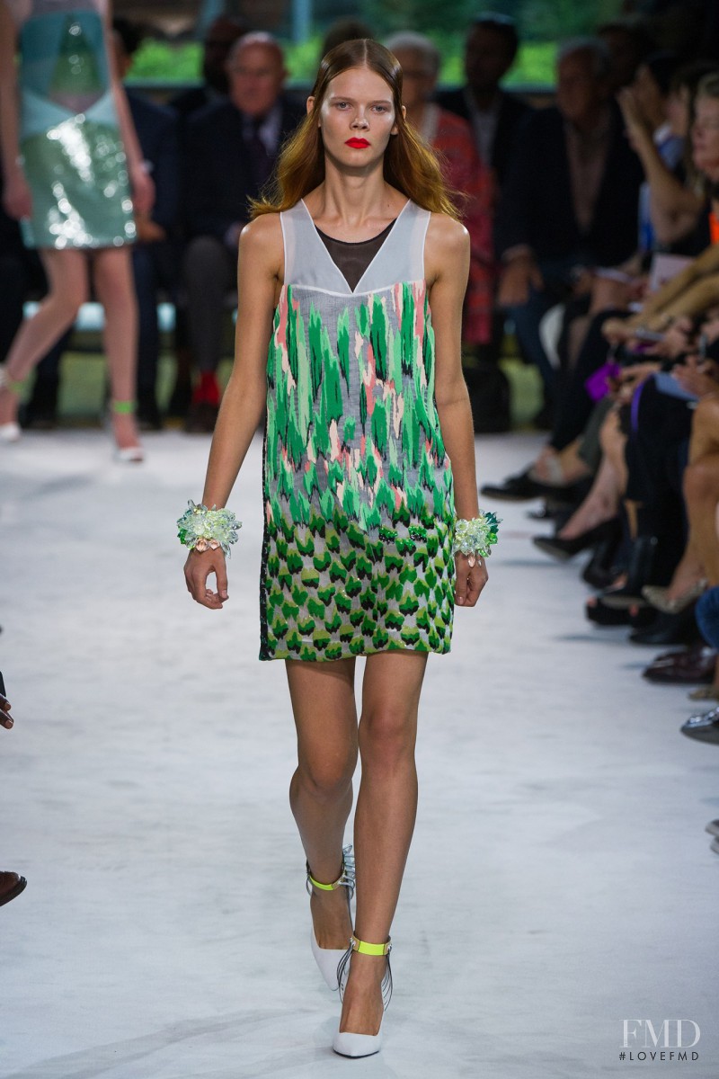 Irina Kravchenko featured in  the Missoni fashion show for Spring/Summer 2013