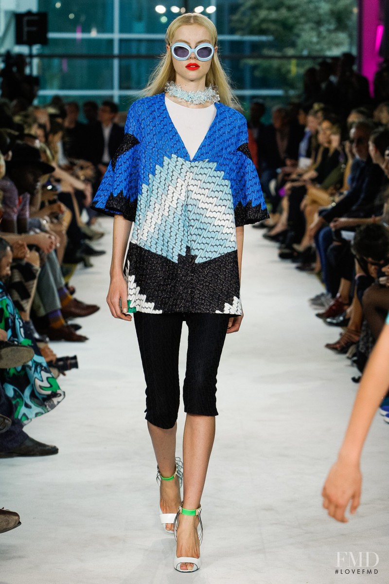 Wylie Hays featured in  the Missoni fashion show for Spring/Summer 2013