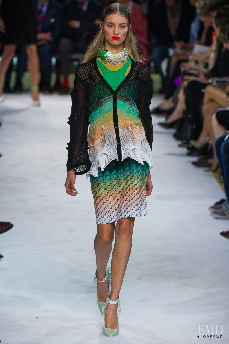 Iris van Berne featured in  the Missoni fashion show for Spring/Summer 2013