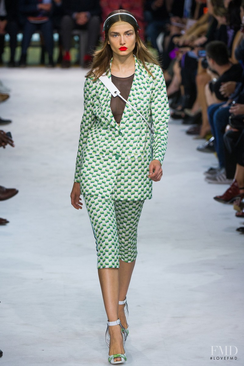 Andreea Diaconu featured in  the Missoni fashion show for Spring/Summer 2013