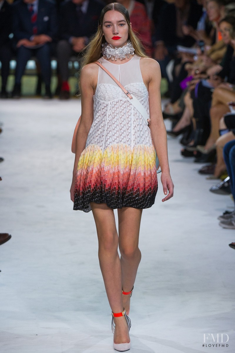 Joséphine Le Tutour featured in  the Missoni fashion show for Spring/Summer 2013