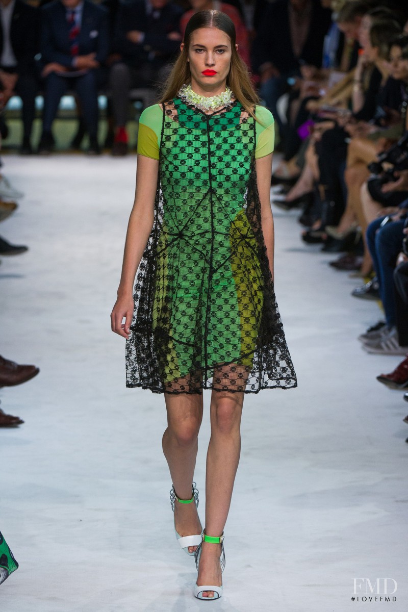 Nadja Bender featured in  the Missoni fashion show for Spring/Summer 2013
