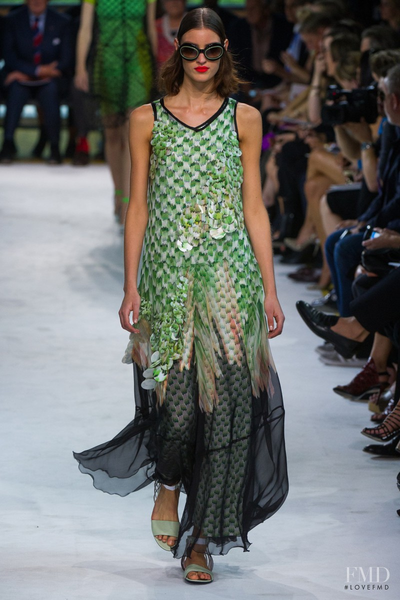 Marte Mei van Haaster featured in  the Missoni fashion show for Spring/Summer 2013