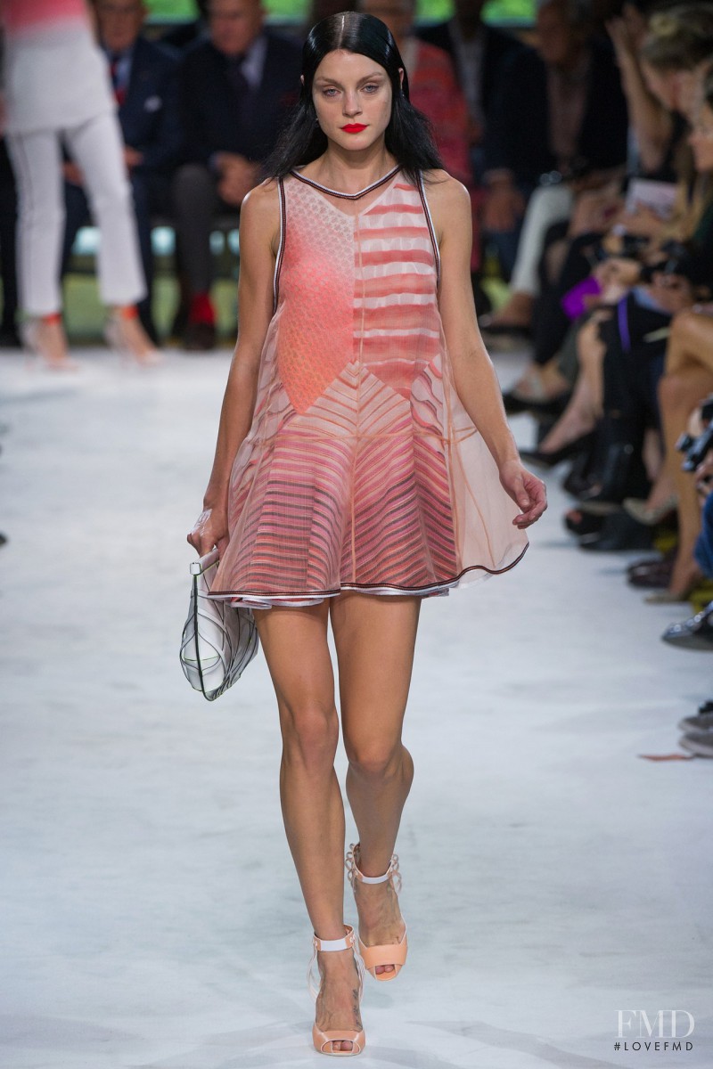 Jessica Stam featured in  the Missoni fashion show for Spring/Summer 2013
