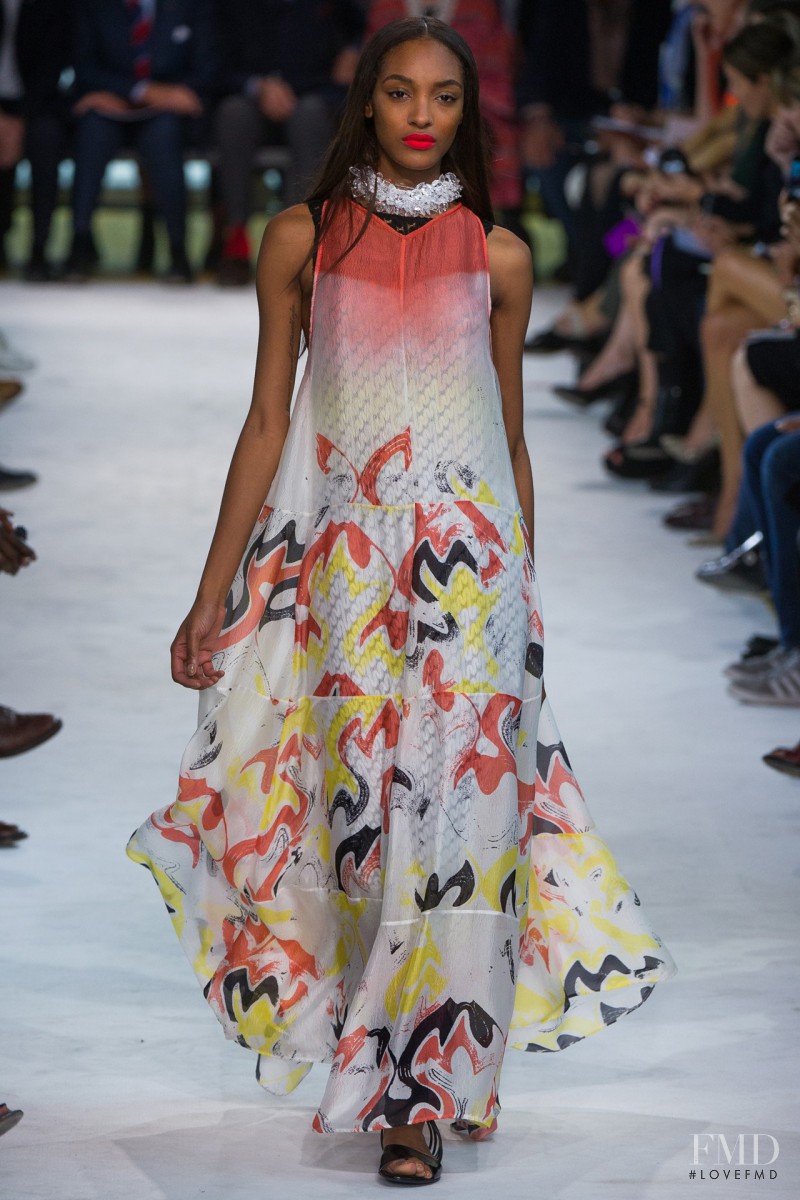 Jourdan Dunn featured in  the Missoni fashion show for Spring/Summer 2013