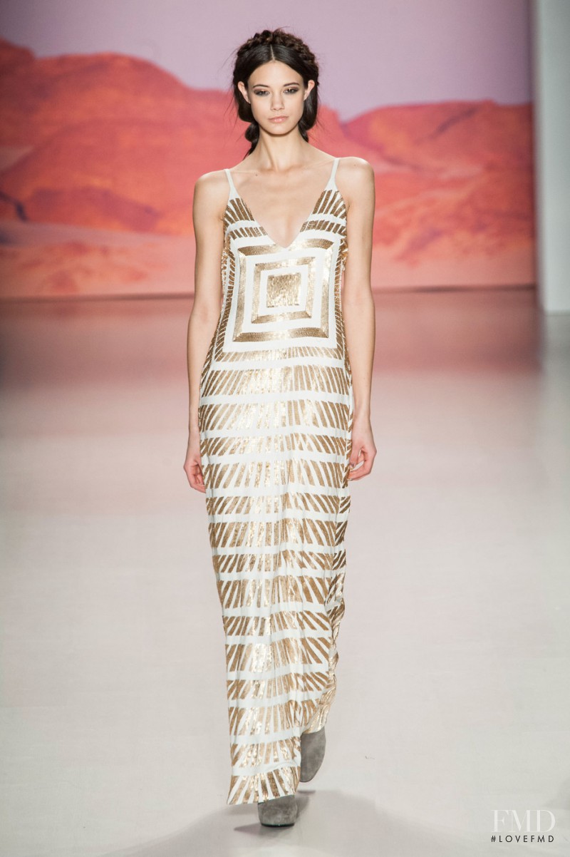 Anja Leuenberger featured in  the Mara Hoffman fashion show for Autumn/Winter 2015